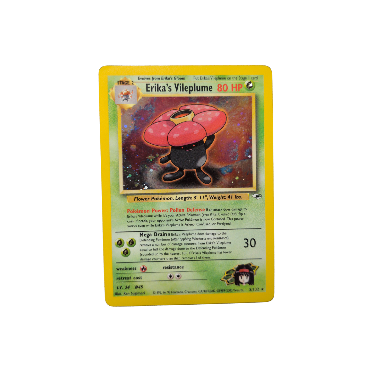 (G1) Erika's Vileplume Holo #005 MP