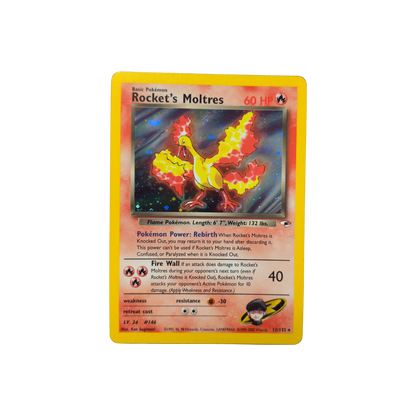 (G1) Rocket's Moltres Holo #12 NM