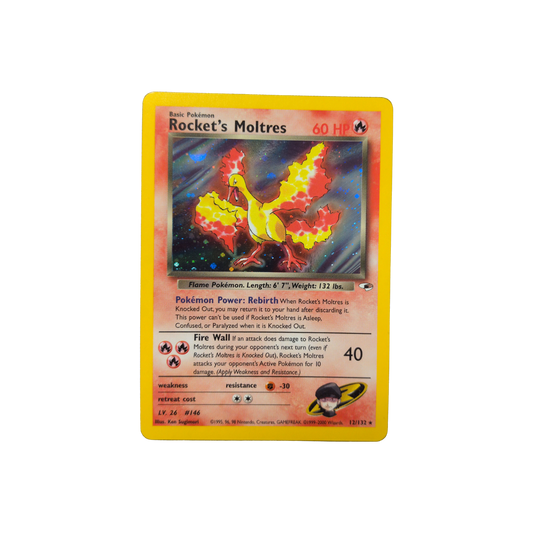 (G1) Rocket's Moltres Holo #12 NM
