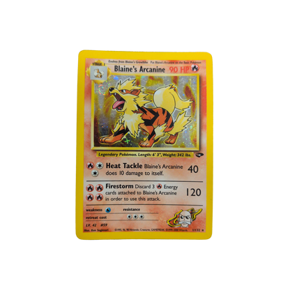 (G2) Blaine's Arcanine Holo #1 HP