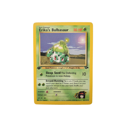 (G2) Erika's Bulbasaur 1st Edition #39 LP