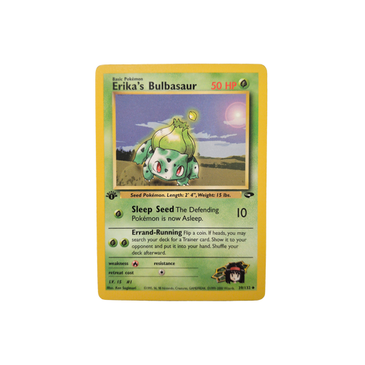 (G2) Erika's Bulbasaur 1st Edition #39 LP