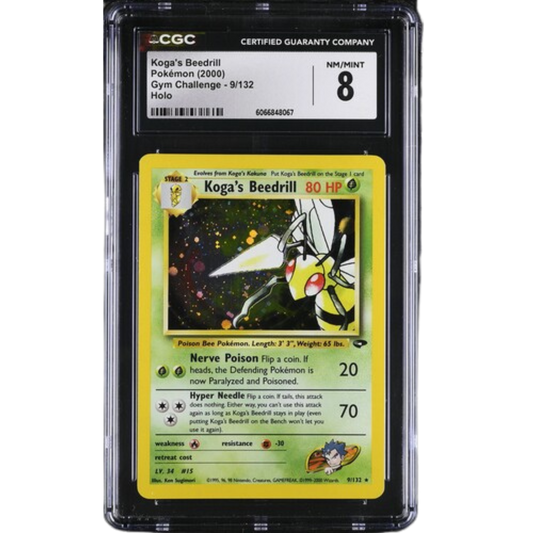 (G2) Koga's Beedrill Holo #9 CGC 8 NM-M