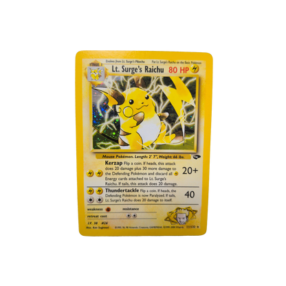 (G2) Lt. Surge's Raichu Holo #11 NM