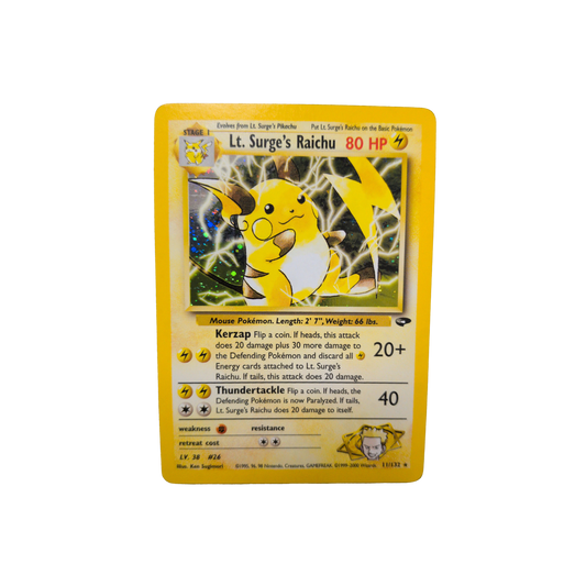 (G2) Lt. Surge's Raichu Holo #11 NM