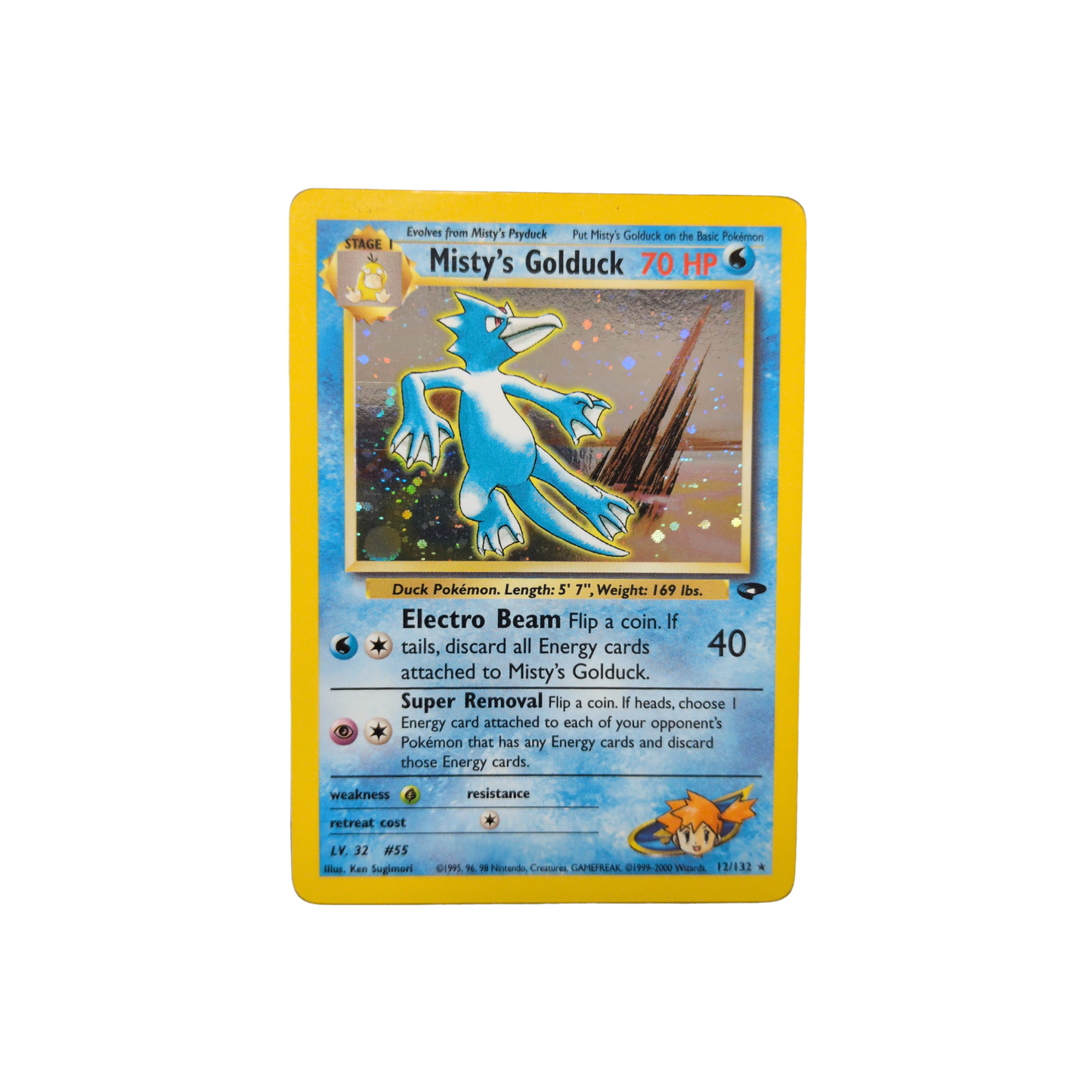 (G2) Misty's Golduck Holo #12 MP