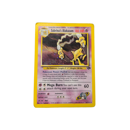 (G2) Sabrina's Alakazam Holo #16 DMG