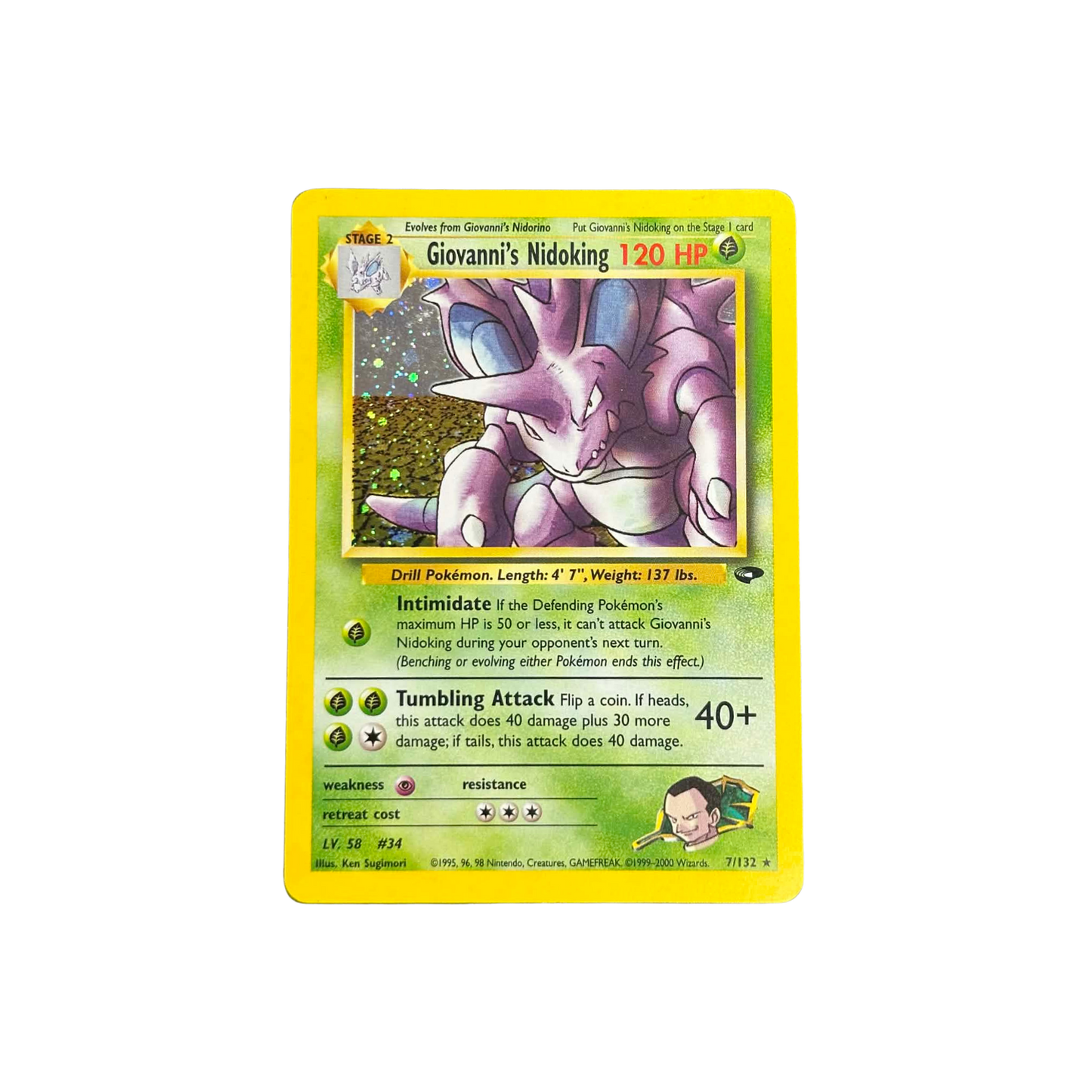 Giovanni's Nidoking Holo #7 - MP