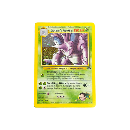 Giovanni's Nidoking Holo #7 - MP