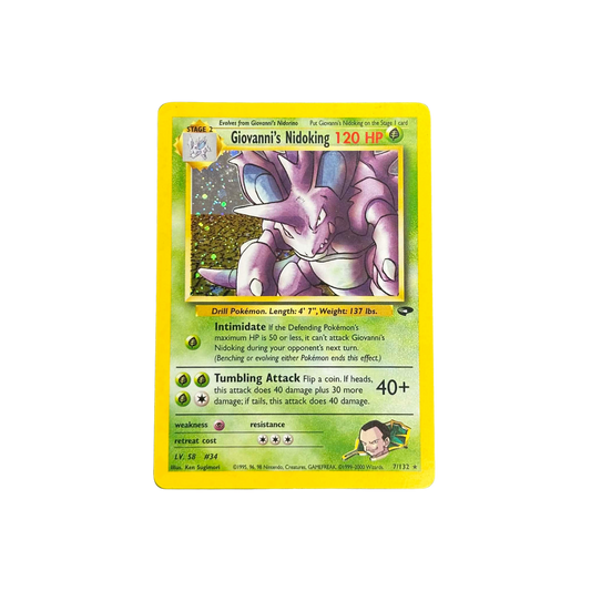 Giovanni's Nidoking Holo #7 - MP