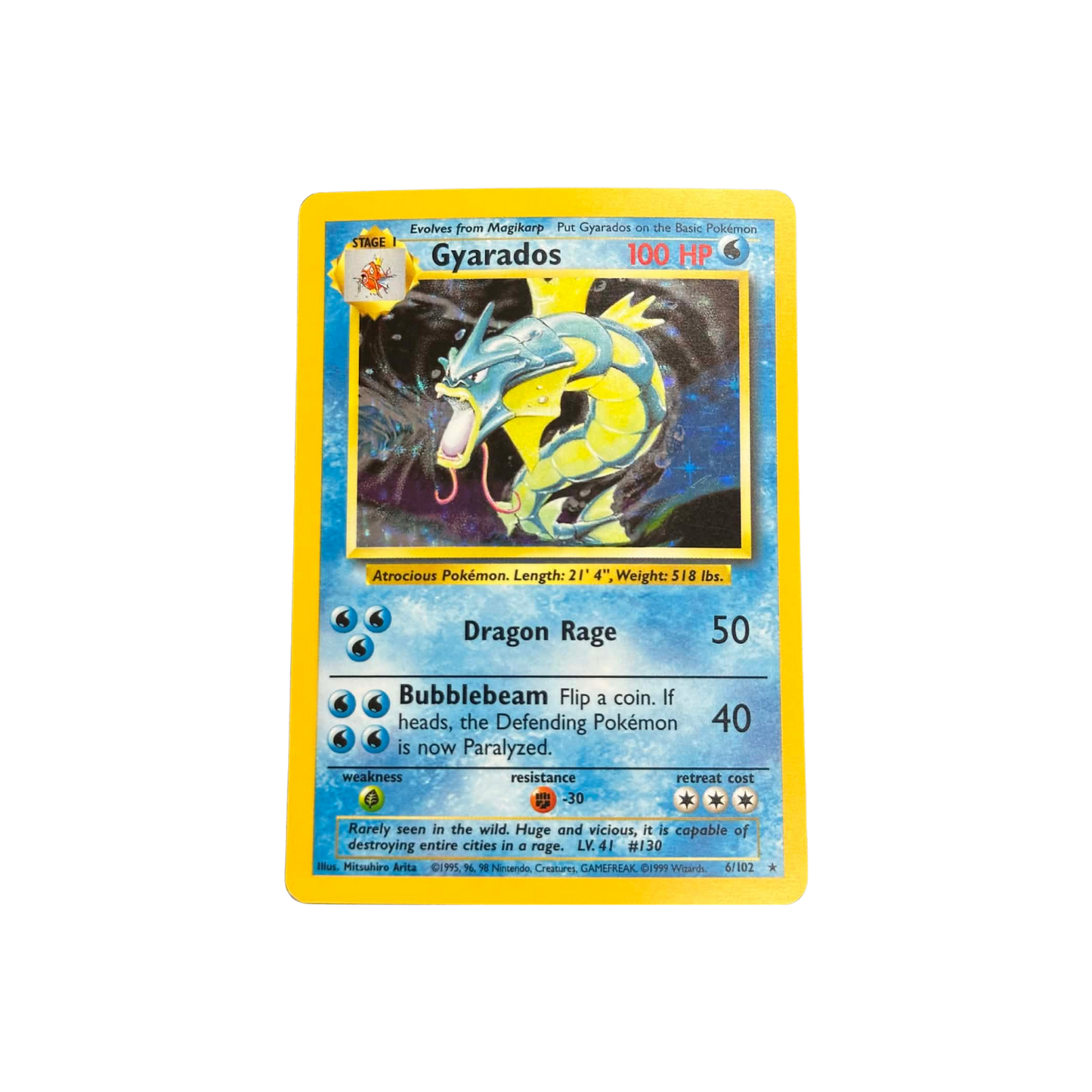 Gyarados Holo Base Set #6 - LP