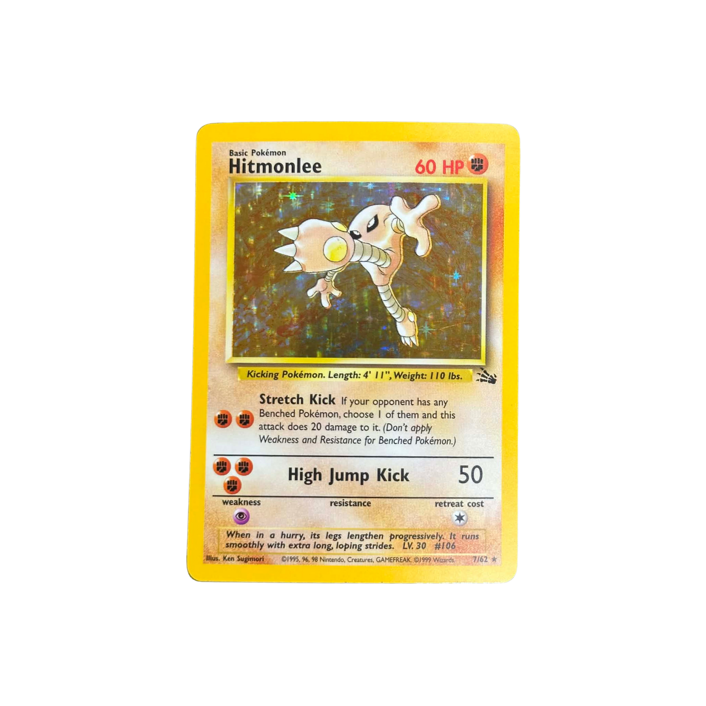 Hitmonlee Holo Fossil #7 - LP