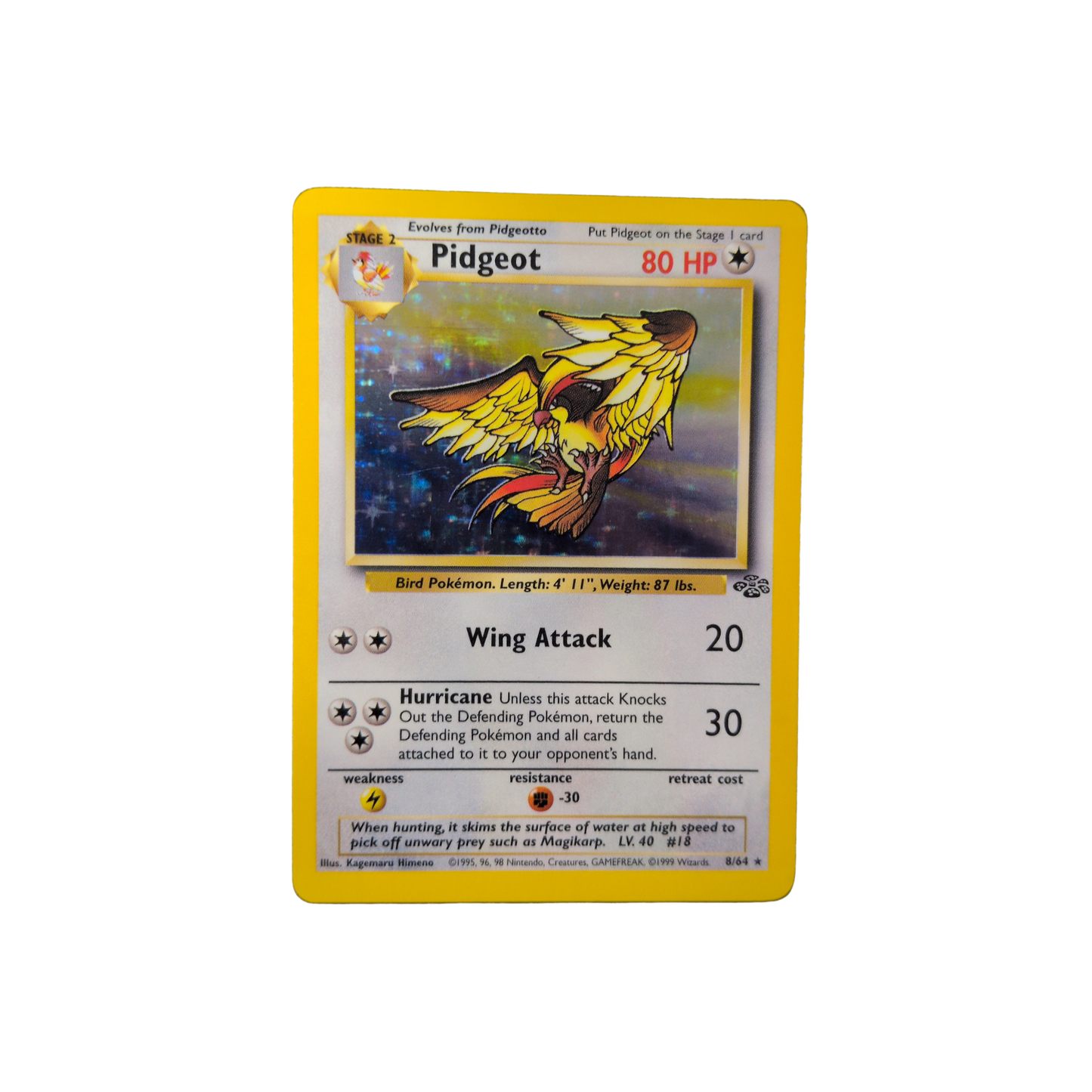 (JNG) Pidgeot Holo #8 MP
