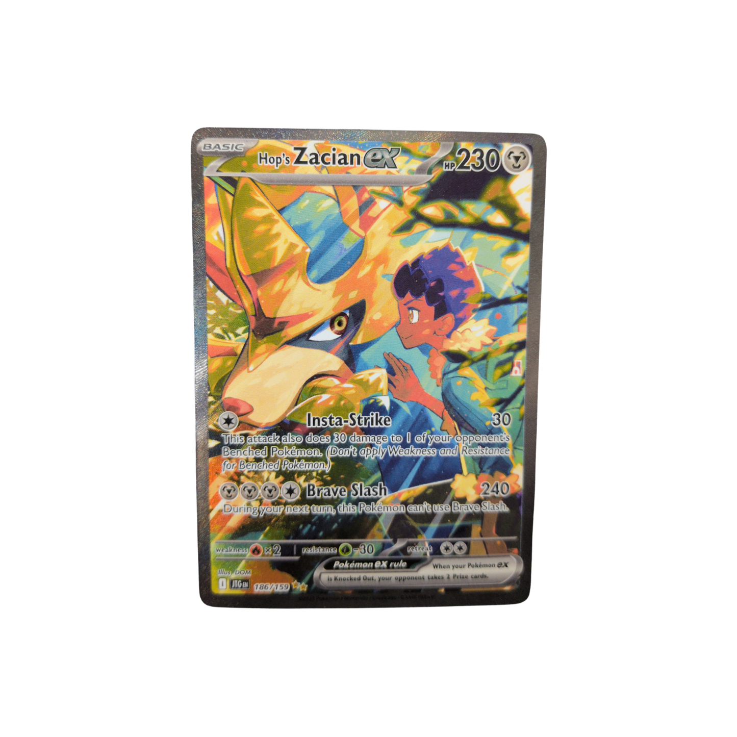 (JTG) Hop's Zacian EX #186 NM