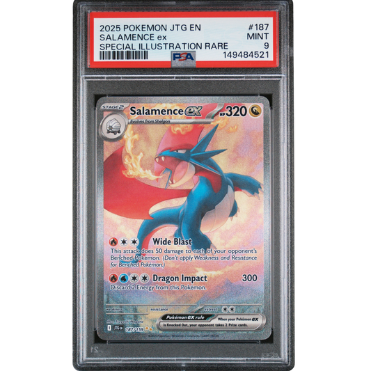 (JTG) Salamence EX SIR #187 PSA 9 Mint