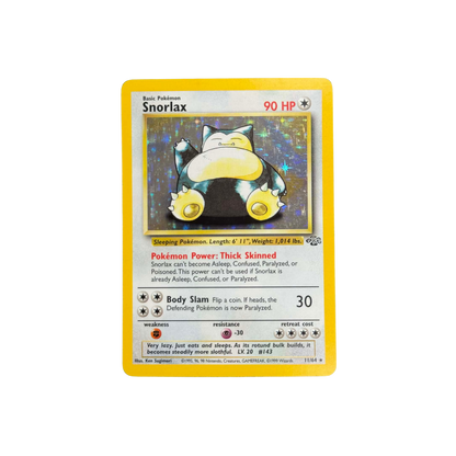 (Jungle) Snorlax Holo Unlimited #11 - NM