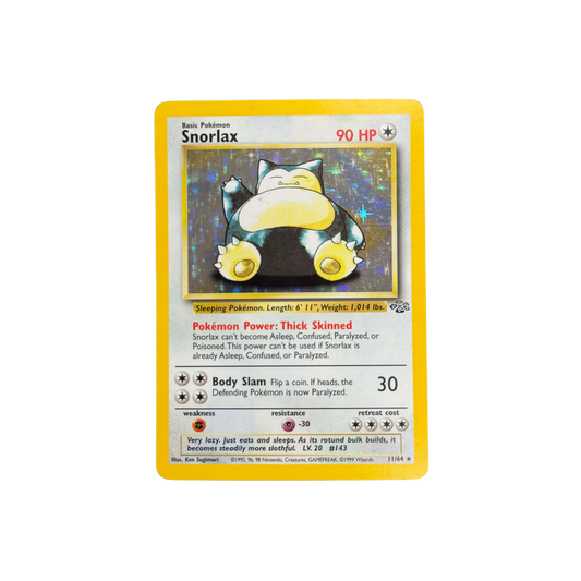 (Jungle) Snorlax Holo Unlimited #11 - NM