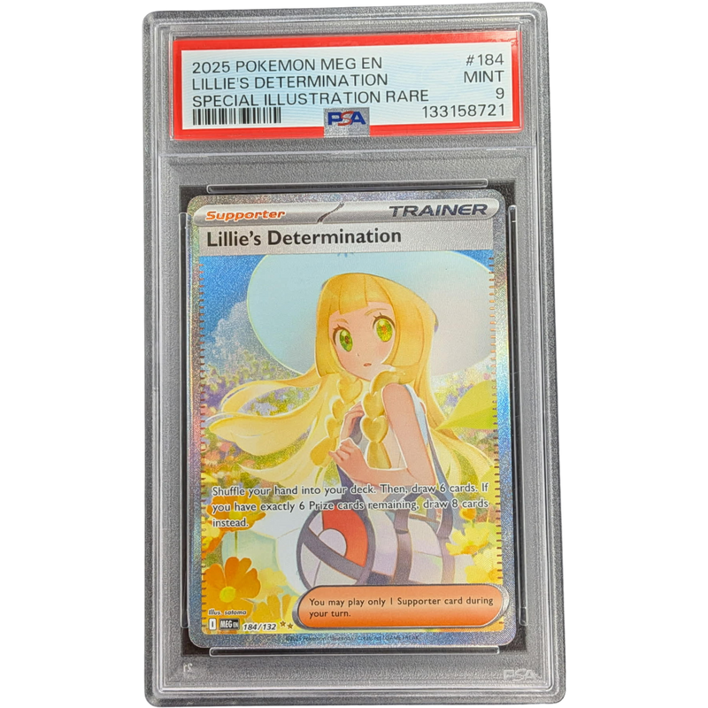 Lillie's Determination #184 PSA 9 Mint