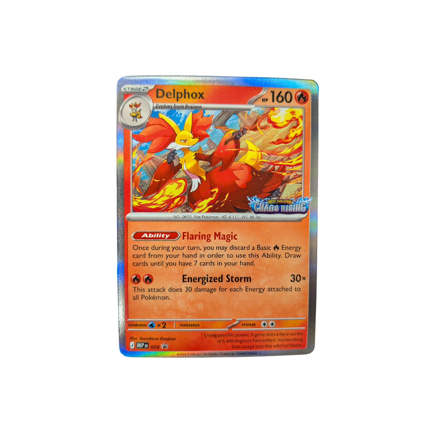 (MEP) Delphox Prerelease Stamp Promo #074 NM