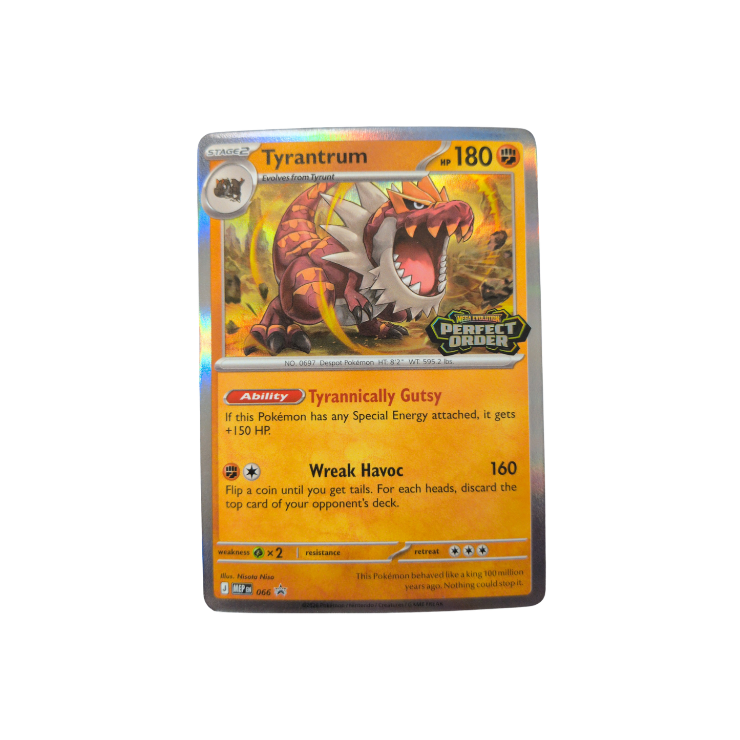 (MEP) Tyrantrum Prerelease Stamp #066 LP