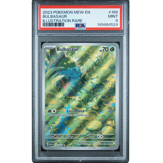 (MEW) Bulbasaur #166 PSA 9 Mint
