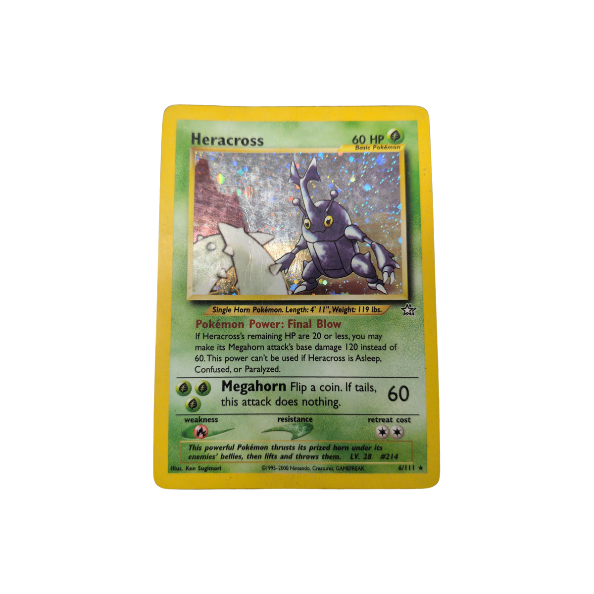 (N1) Heracross Holo #6 DMG