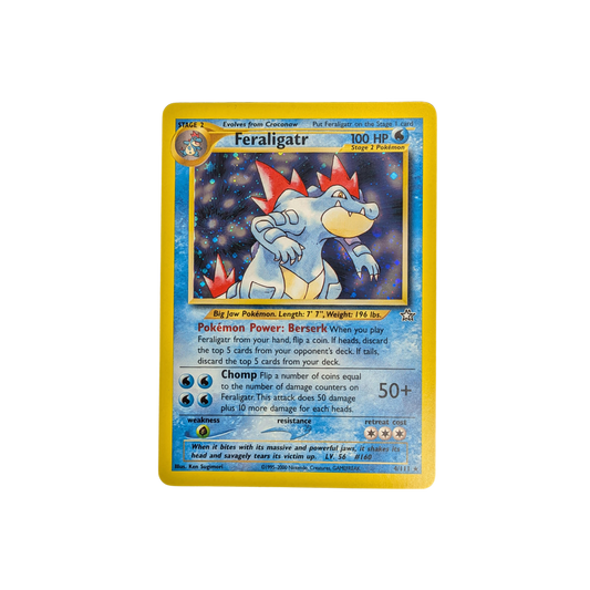 (Neo Genesis) Feraligatr Holo Unlimited #4 - NM