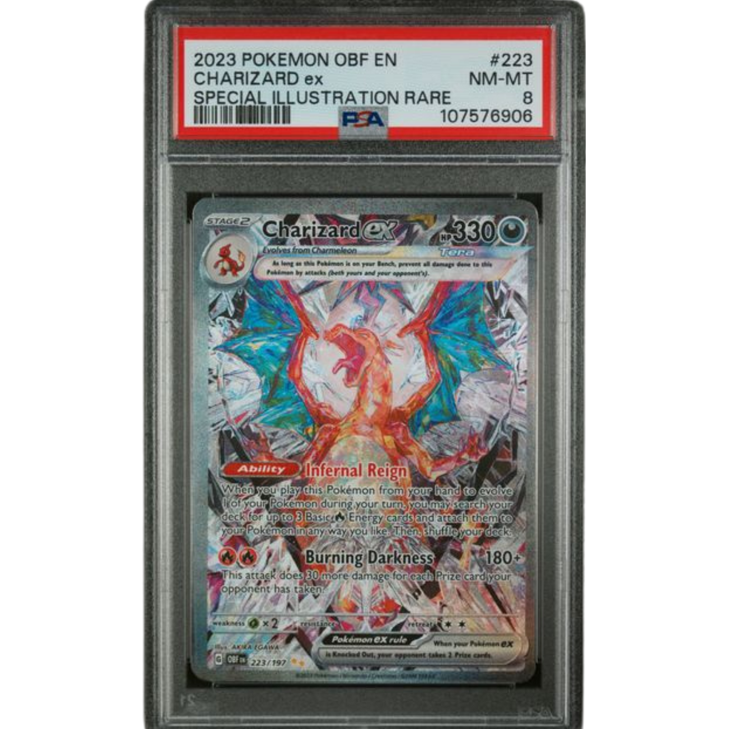(OBF) Charizard EX #223 PSA 8 NM-Mint