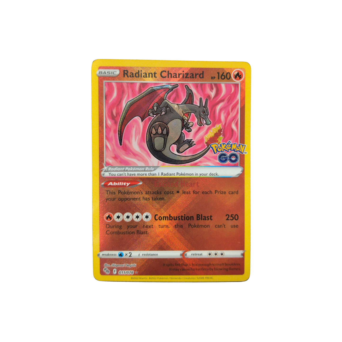 (PGO) Radiant Charizard #11 NM