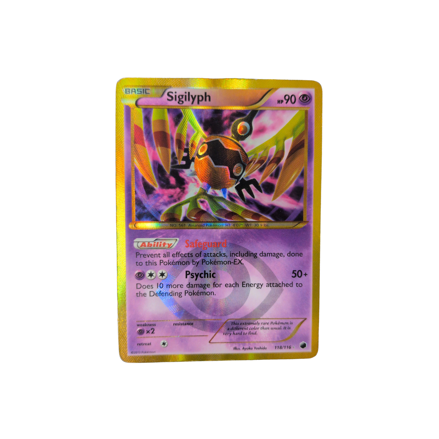 (PLF) Sigilyph (Shiny Secret Rare) #118 HP