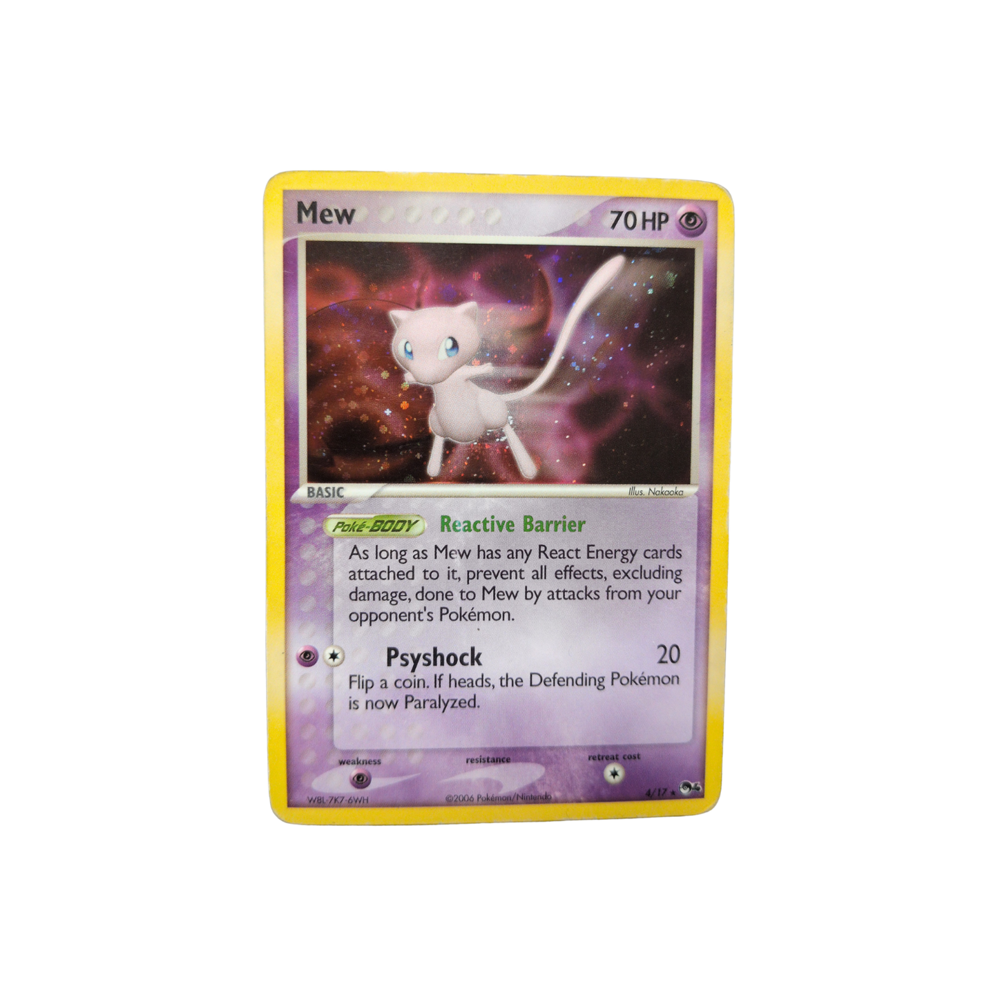 (POP) Mew Holo POP Series 6 #4 DMG