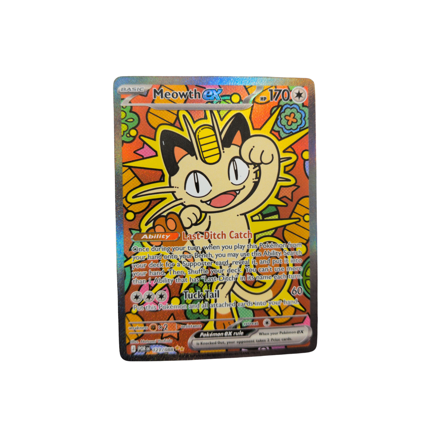 (POR) Meowth EX SIR #121 NM