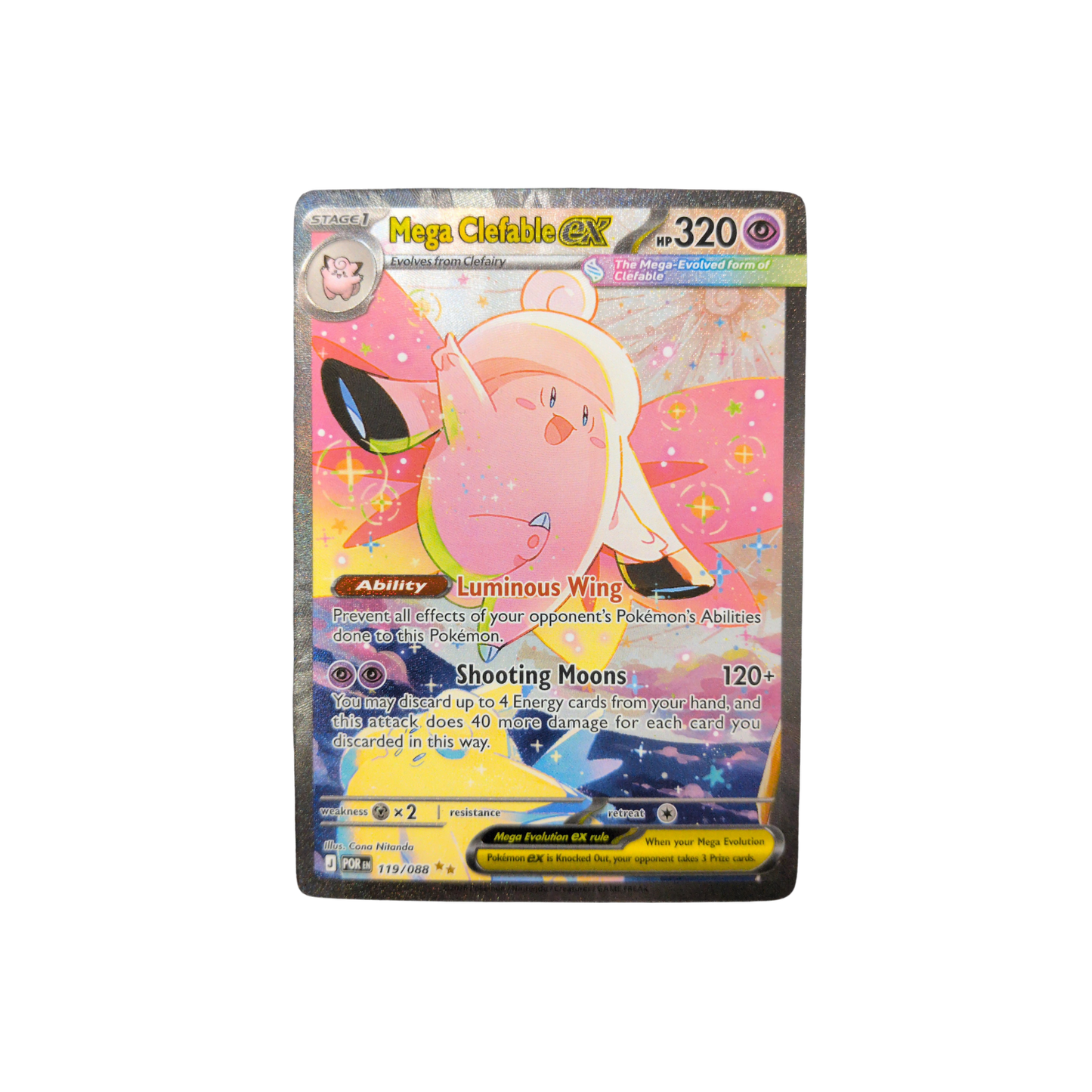 (POR) Mega Clefable EX #119 NM
