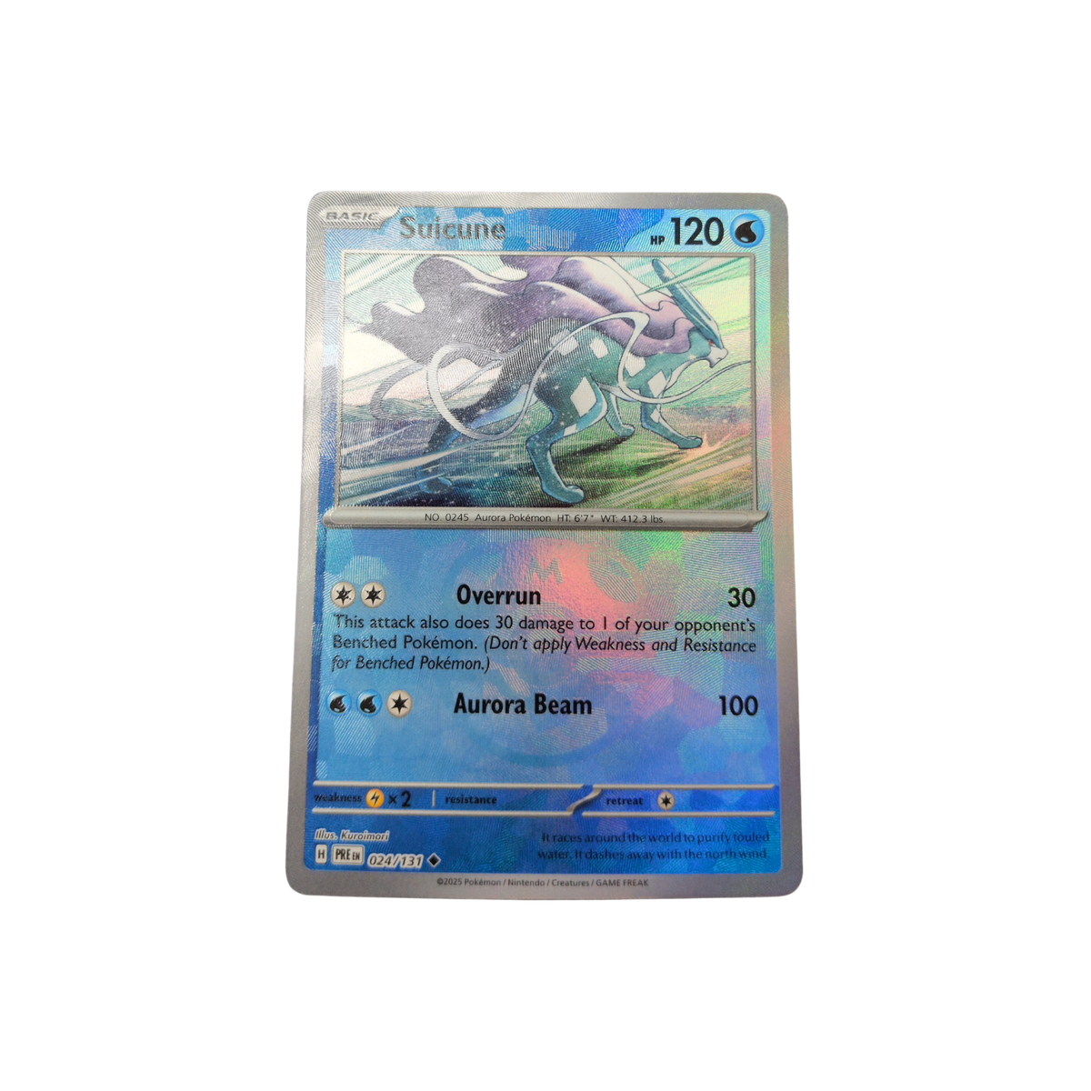 (PRE) Suicune Master Ball Reverse Holo #024 NM