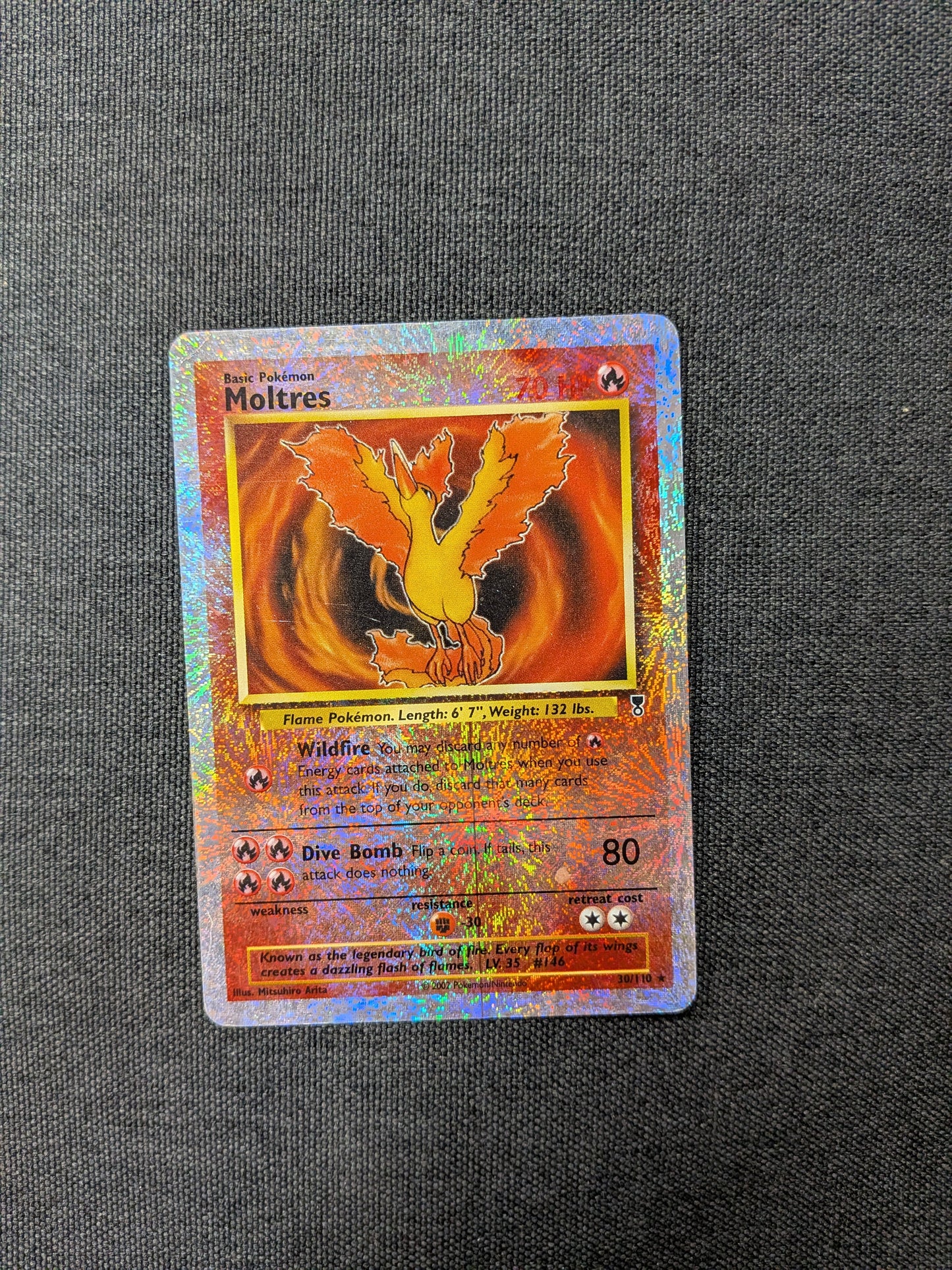 (LC) Moltres Reverse Holofoil #30 DMG