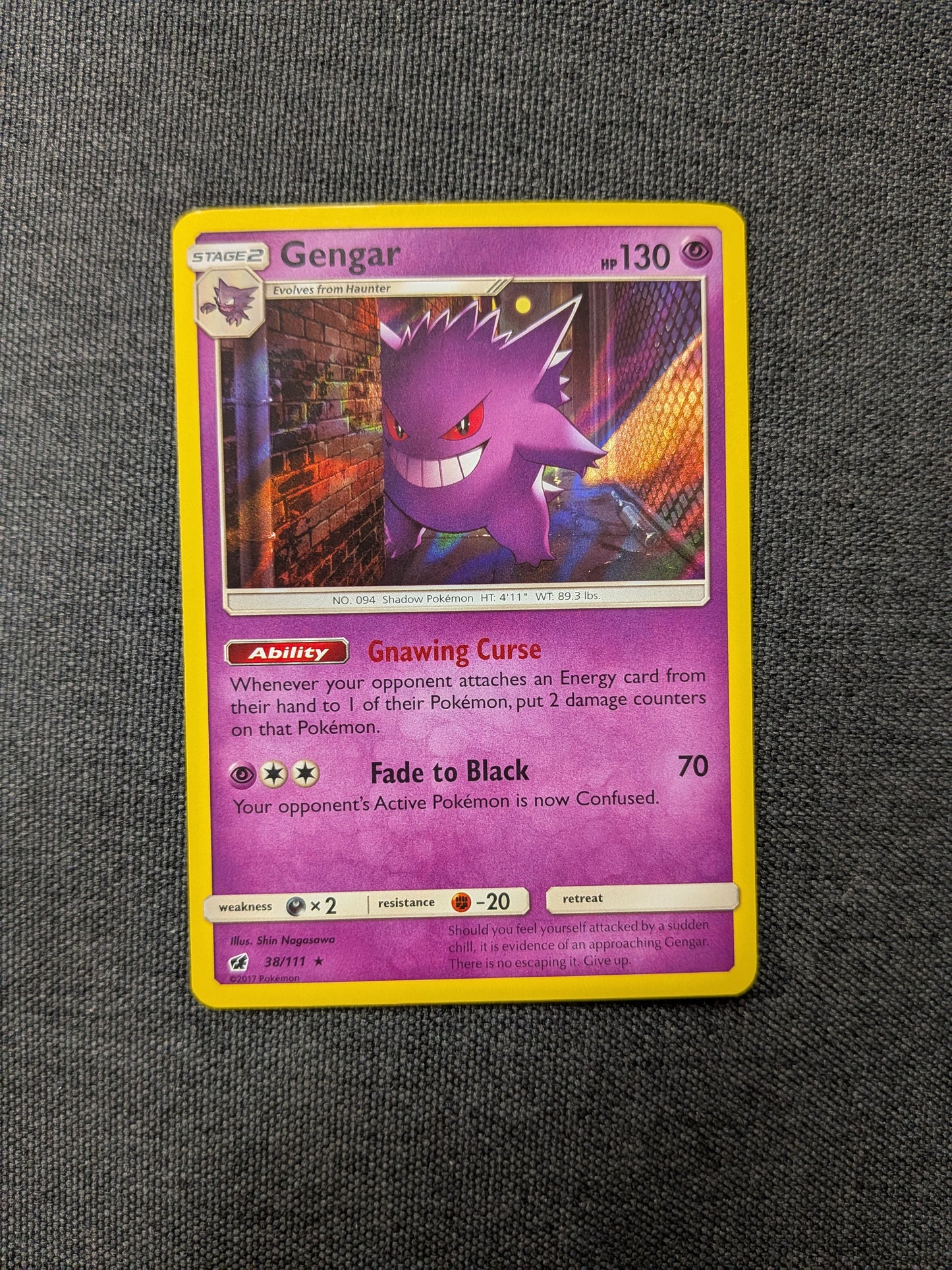 (SM04) Gengar Holo #38 NM