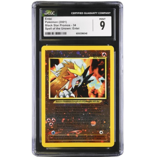 (Promo) Entei Black Star Promo #34 CGC 9 Mint