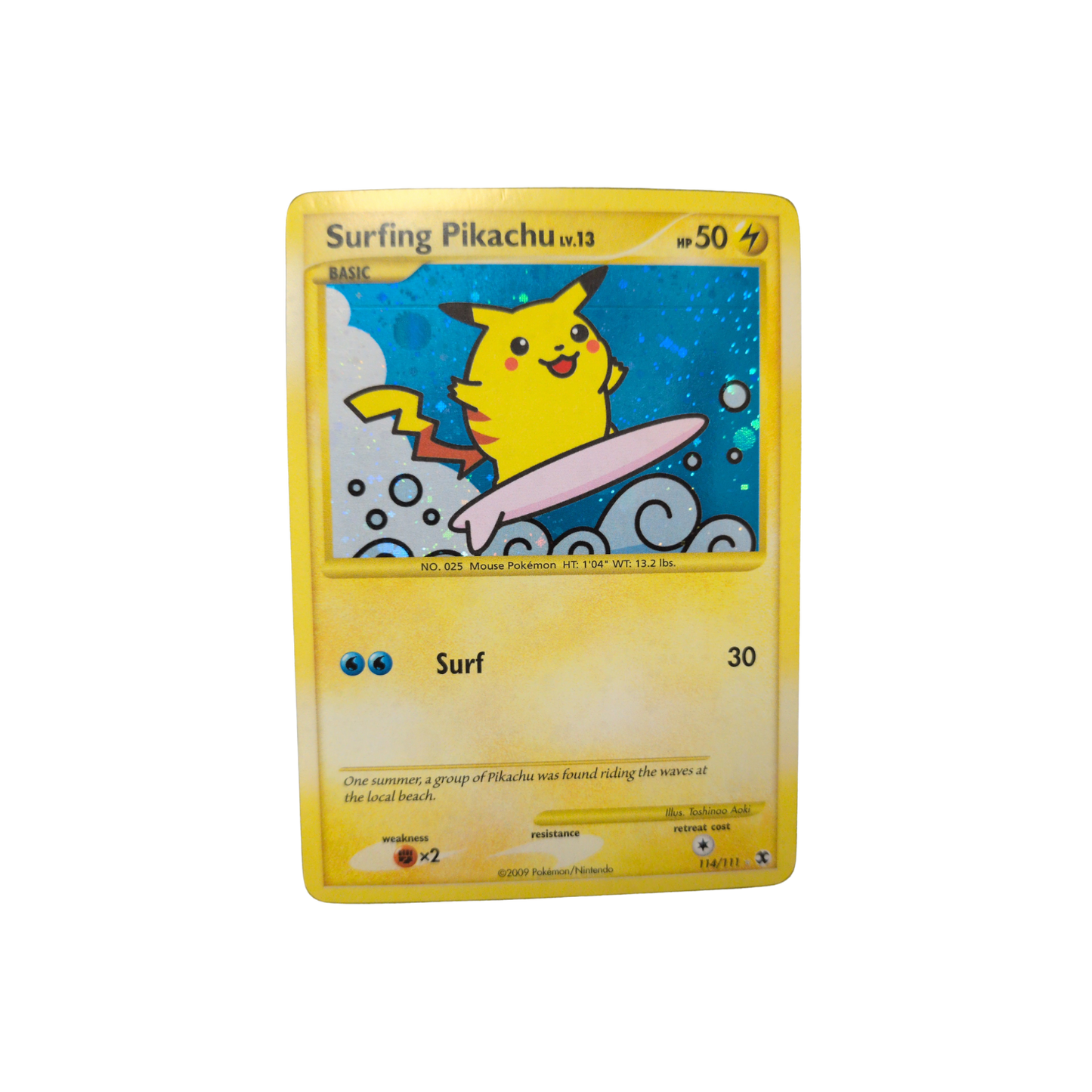 (RR) Surfing Pikachu #114 HP