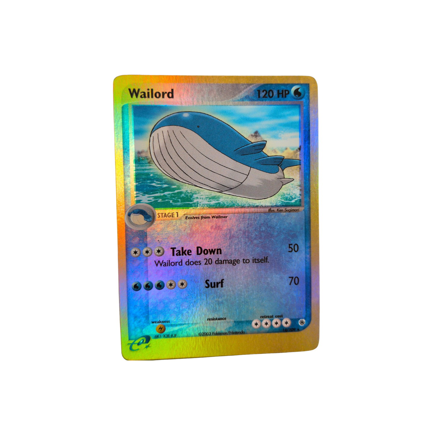 (RS) Wailord Reverse Holofoil #14 MP