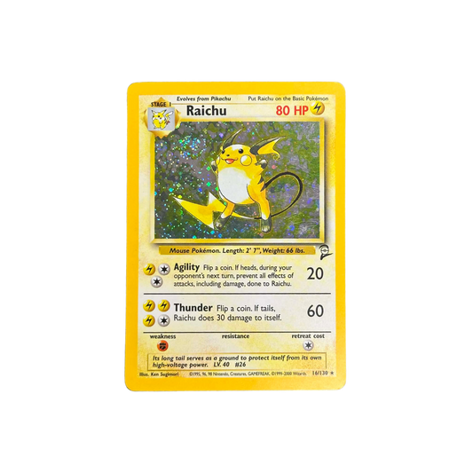 Raichu Holo Base Set 2 #16 - LP