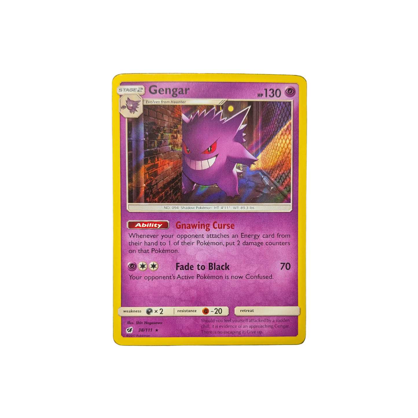 (SM04) Gengar Holo #38 NM