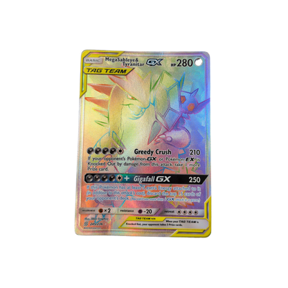 (SM11) Mega Sableye & Tyranitar GX #245 DMG