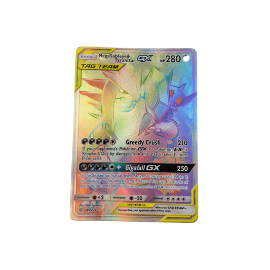 (SM11) Mega Sableye & Tyranitar GX #245 DMG