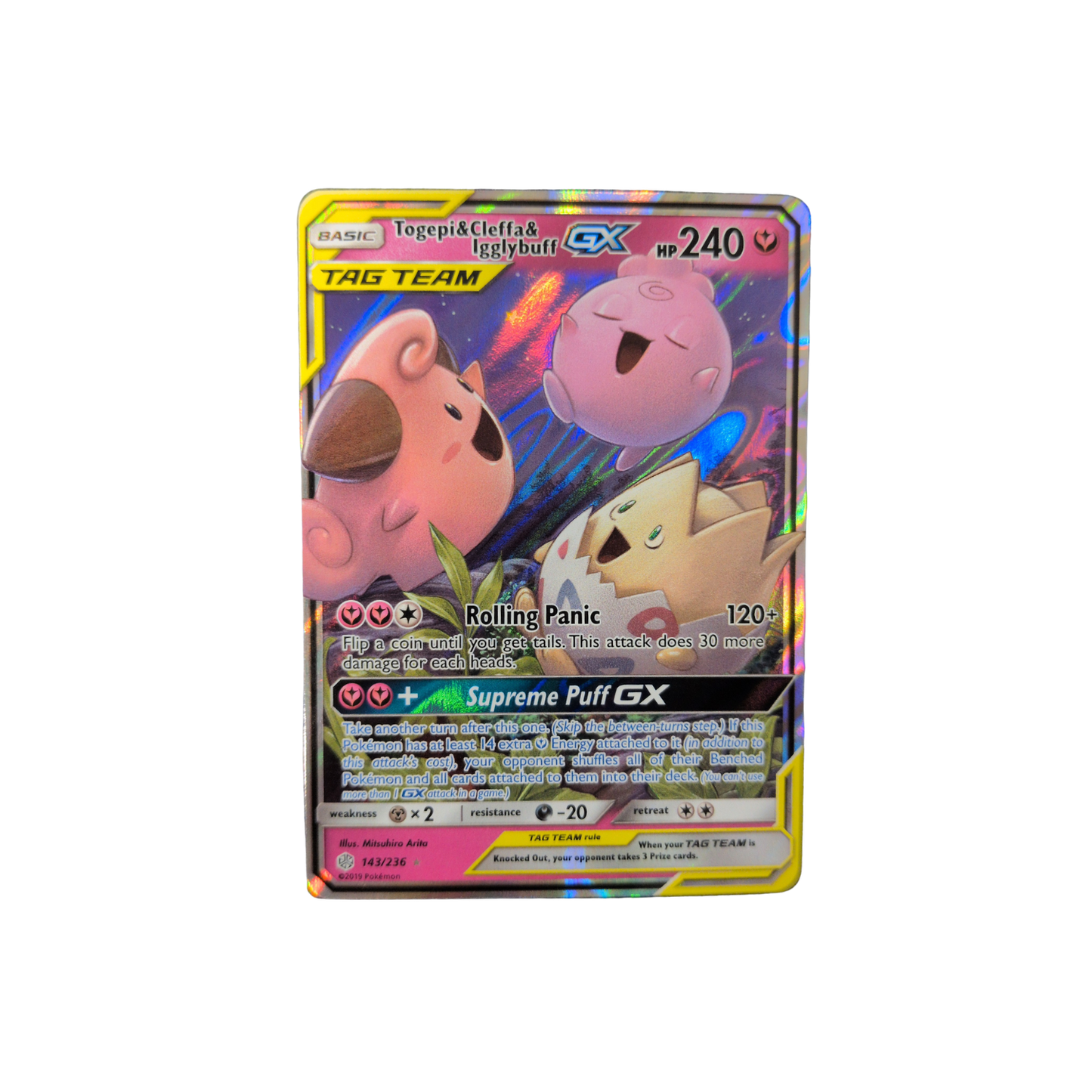 (SM12) Togepi & Cleffa & Igglybuff GX #143 LP
