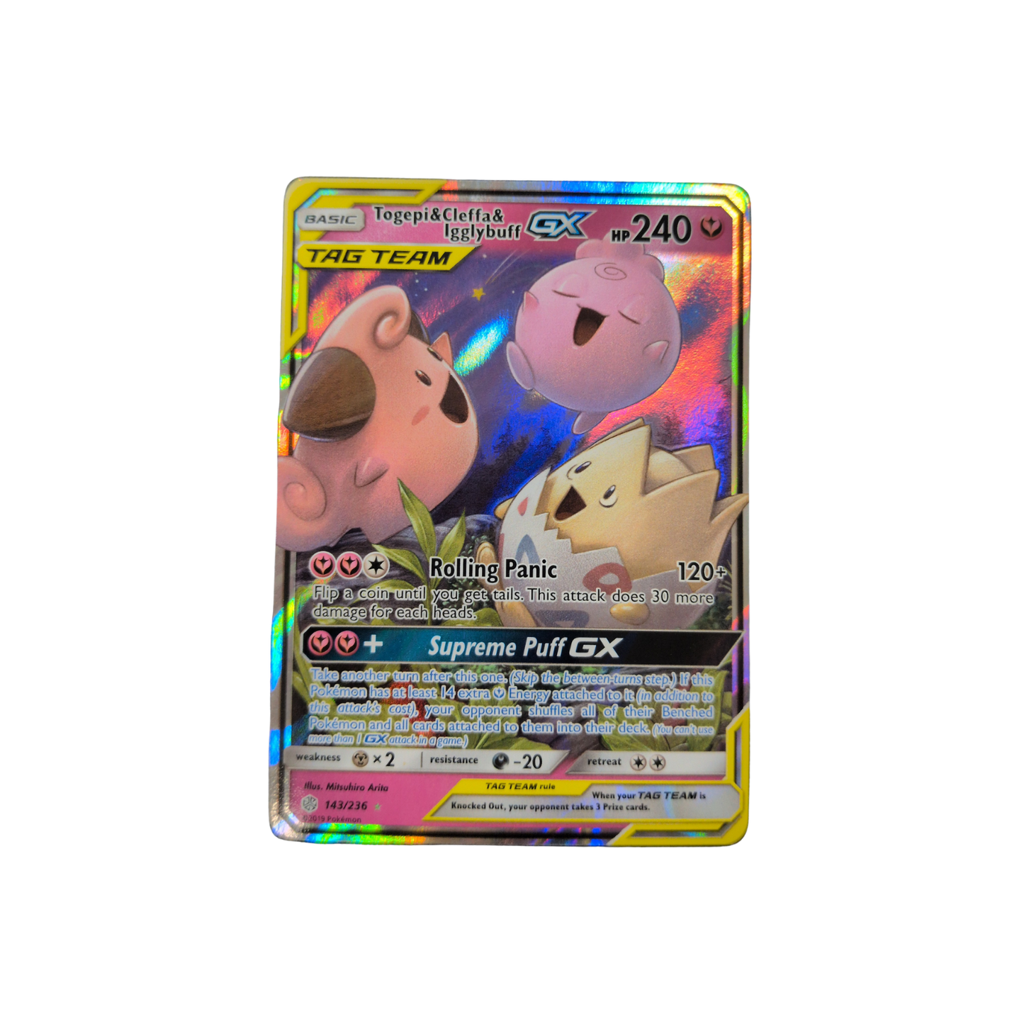 (SM12) Togepi & Cleffa & Igglybuff GX #143 MP