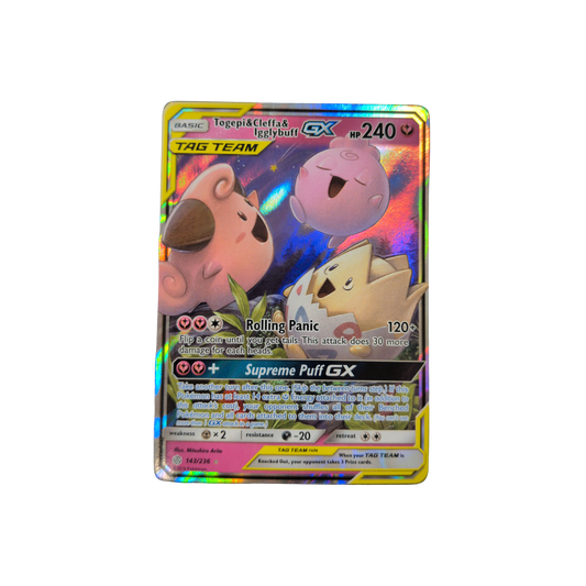 (SM12) Togepi & Cleffa & Igglybuff GX #143 MP