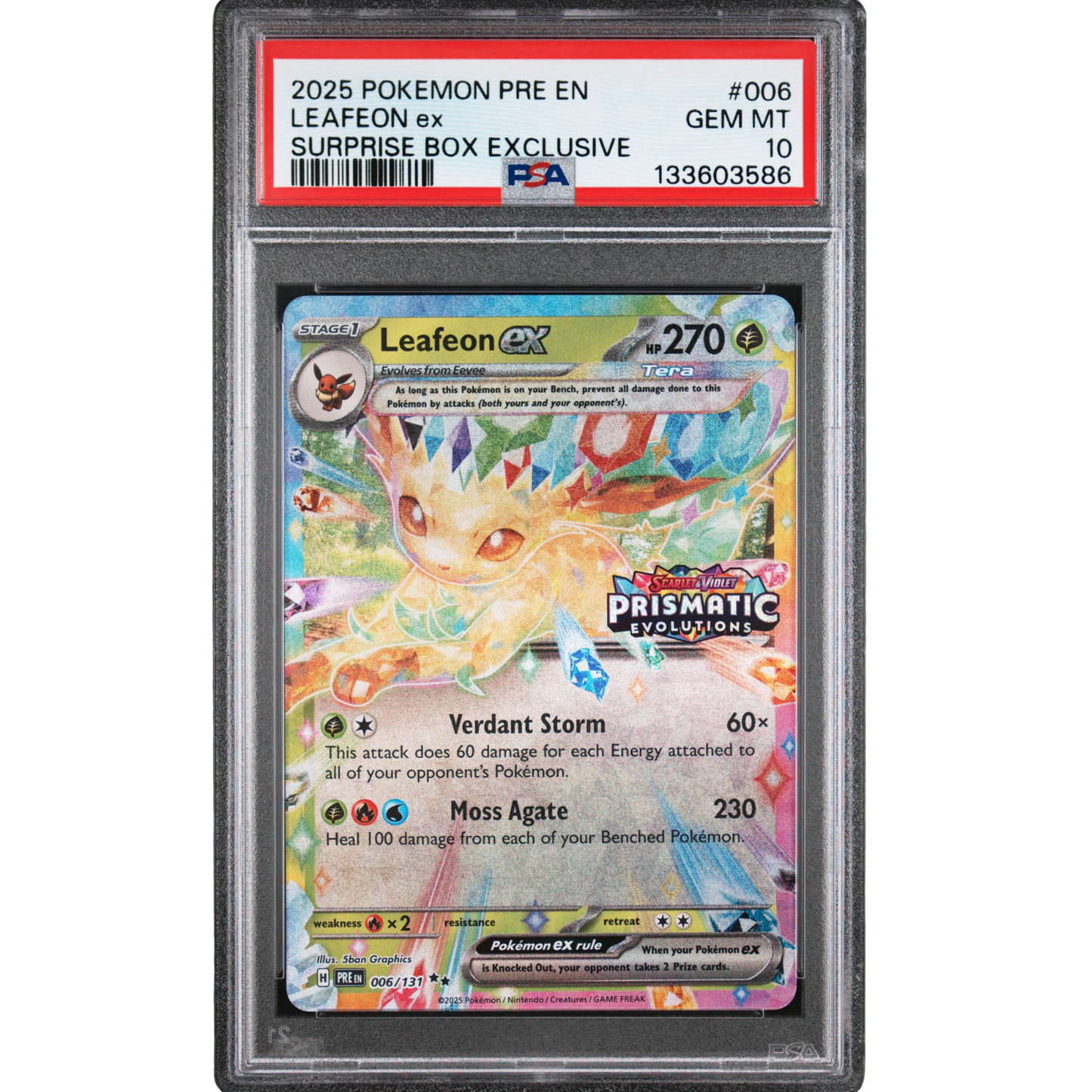Leafeon EX #006 PSA 10 Gem Mint