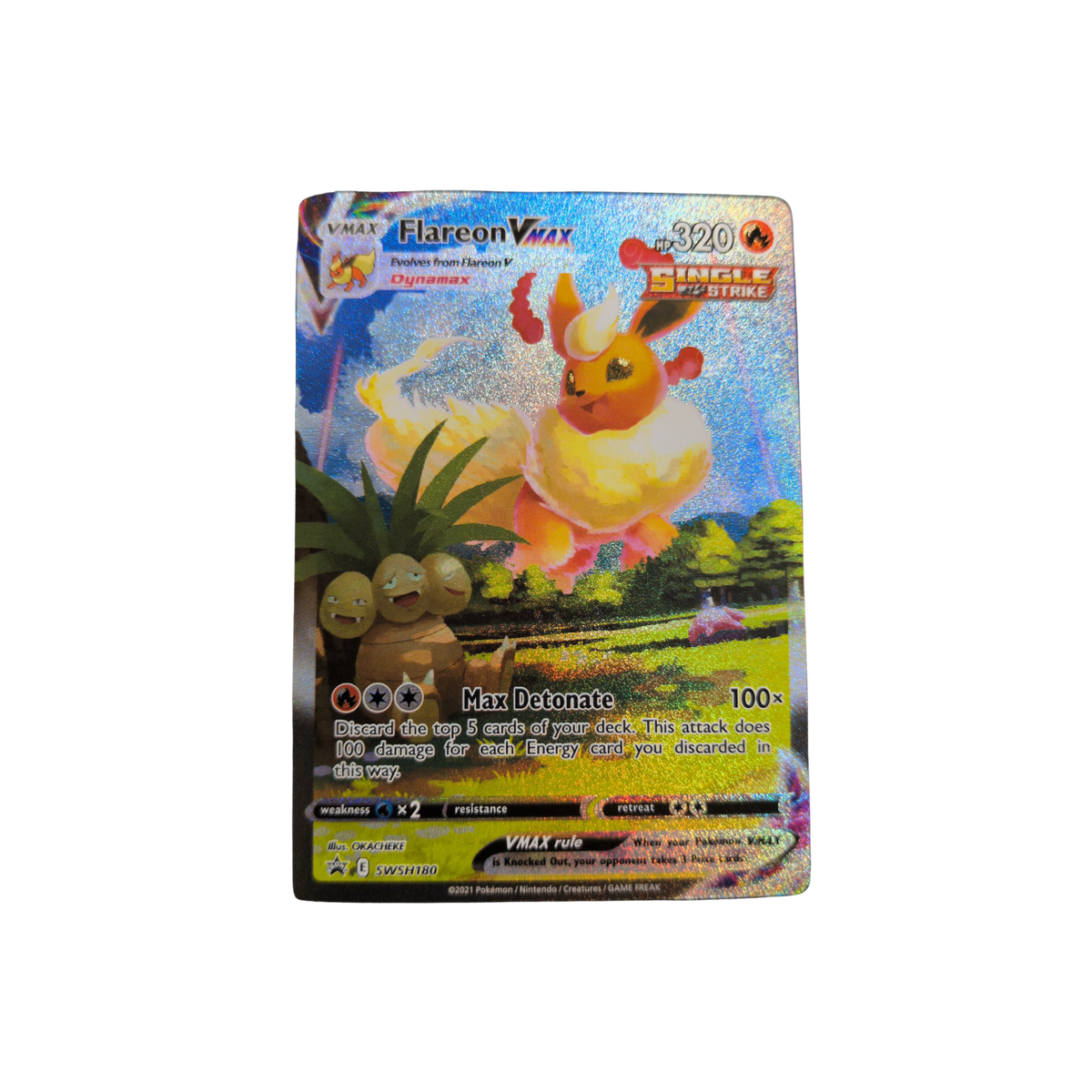 (SWSD) Flareon VMAX #SWSH180 LP