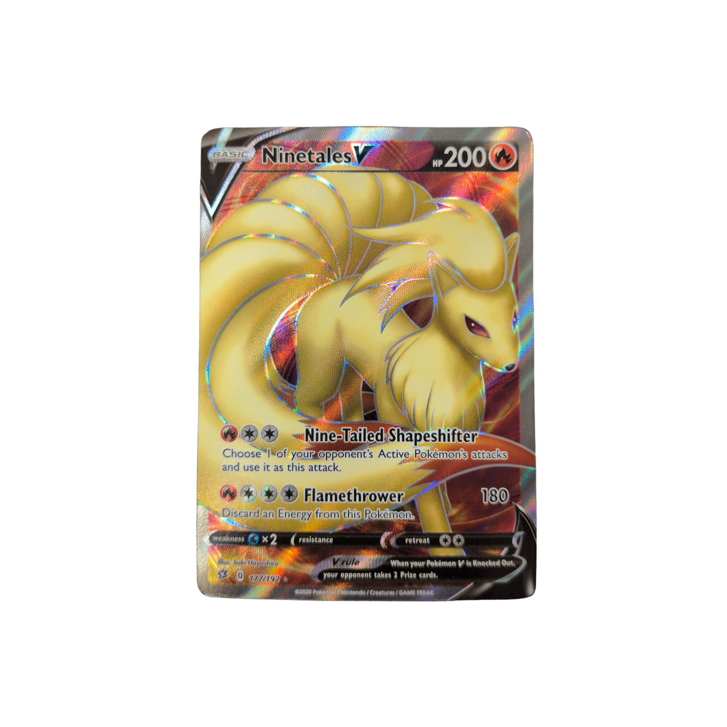 (SWSH02) Ninetales V #177 NM