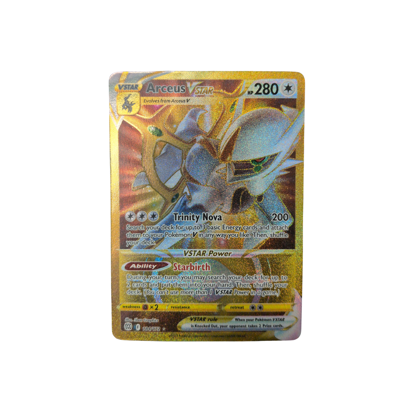 (SWSH09) Arceus VSTAR #184 NM